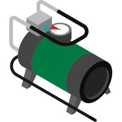 carga de gas